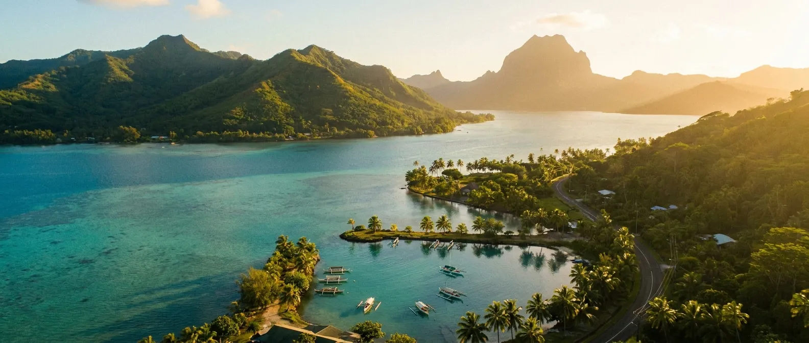 Huahine Island cruise port