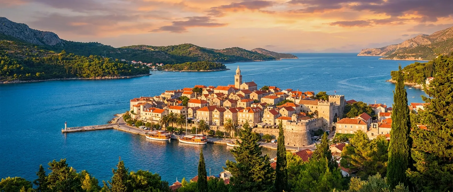 Korcula Island cruise port