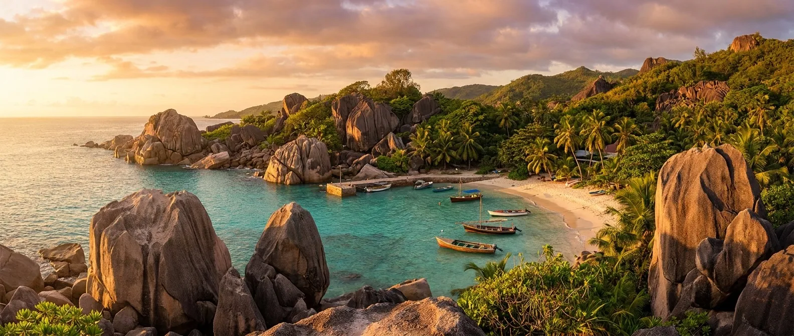 La Digue cruise port