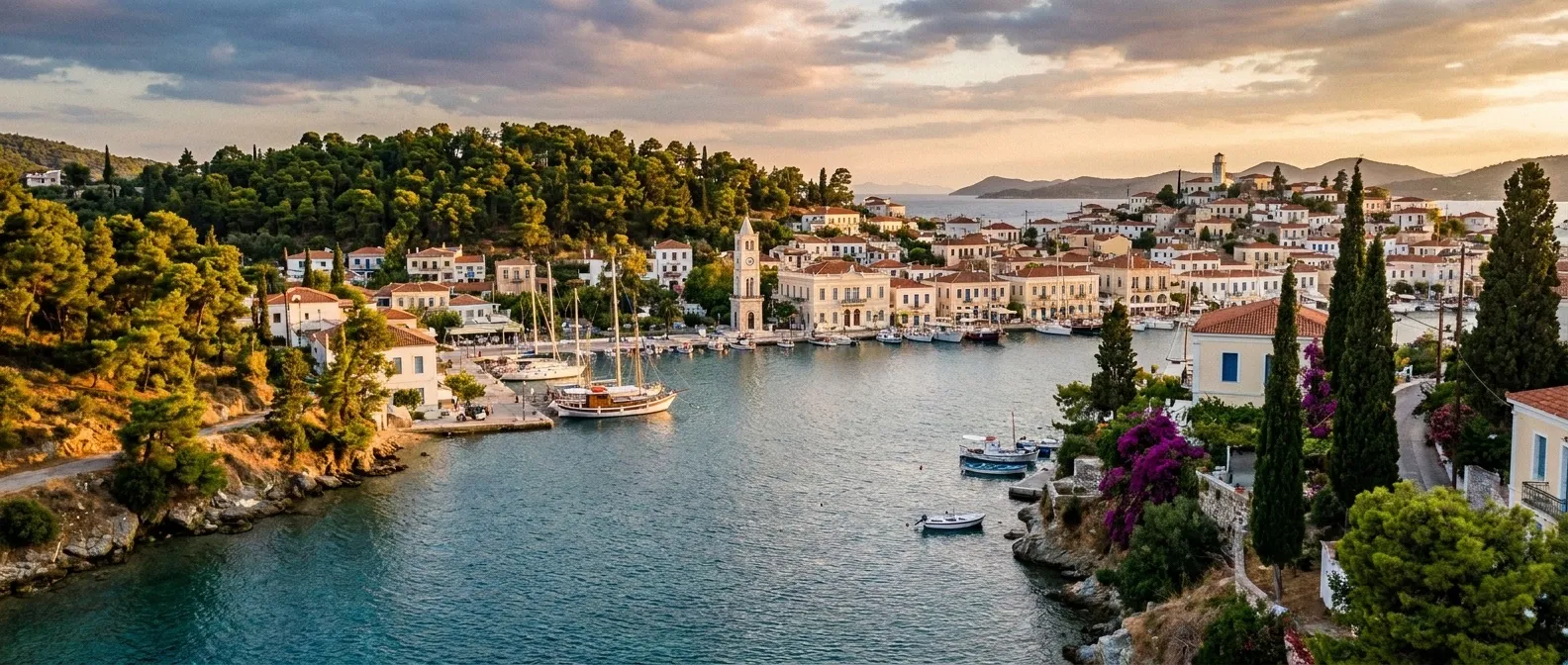 Poros Island cruise port