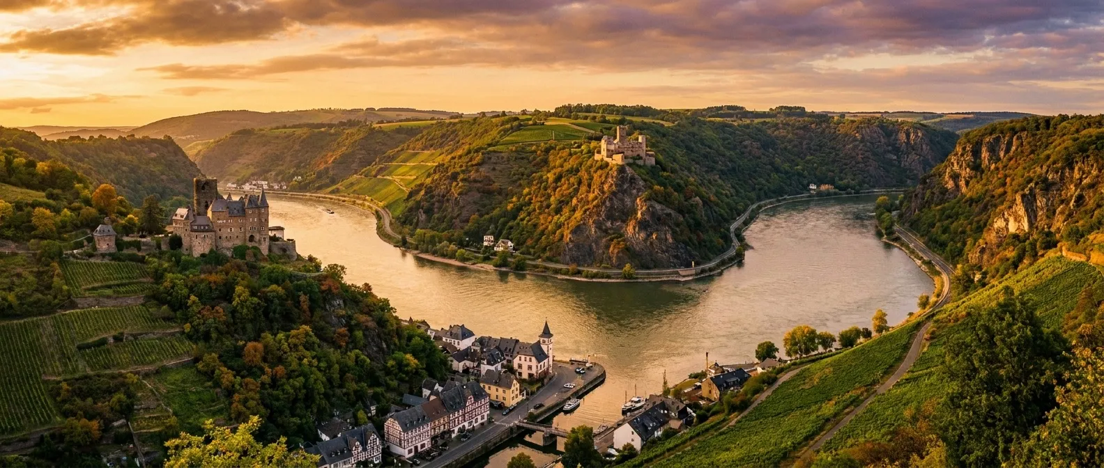 Rhine Gorge cruise port