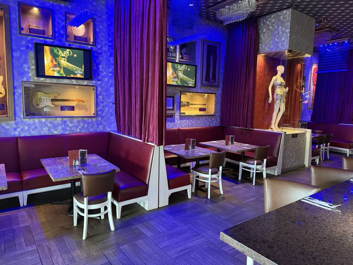 Inside the Hard Rock Cafe Santo Domingo at Blue Mall